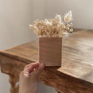 Dried Baby's Breath & Bunny Tail Pocket Boutonniere: Rustic Wedding Corsage