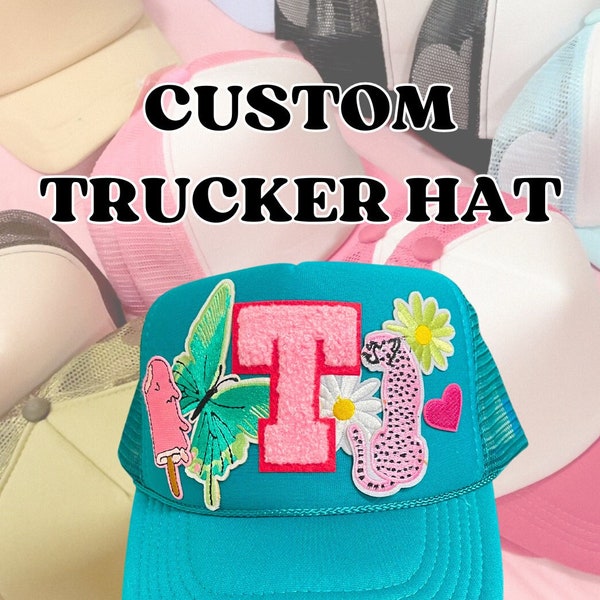 Personalized Custom Trucker Hat, Make Your Own Trucker Hat, Customize A Trucker Hat.