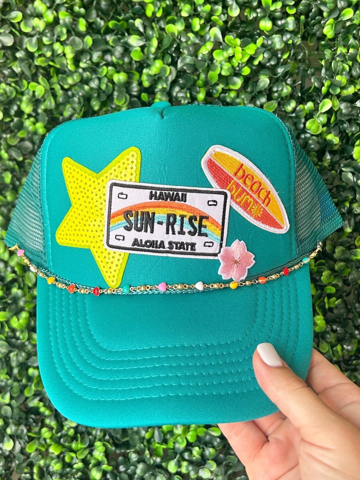 Local Beach Rad Patch Trucker Hat Blue/Black