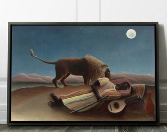 The Sleeping Gypsy Lion by Henri Rousseau Fine Art Repro FREE SHIPPING