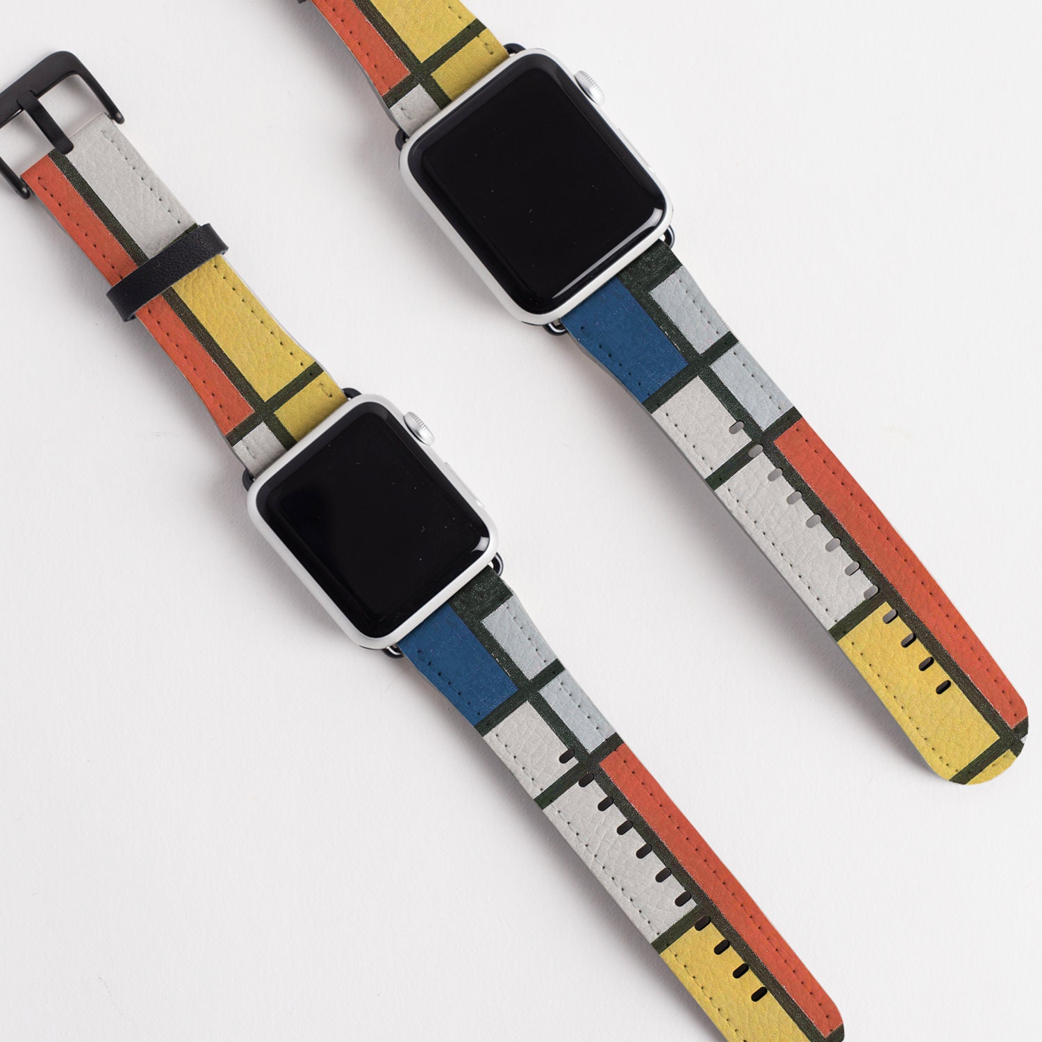 Piet Mondrian composition With Large Red Plane Apple Watch Band