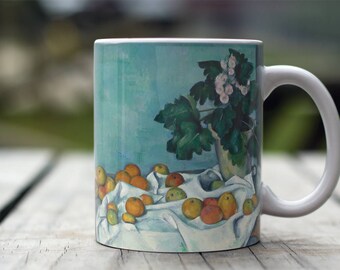 Paul Cézanne, "Still Life with Apples". 11 oz Ceramic Coffee Mug.