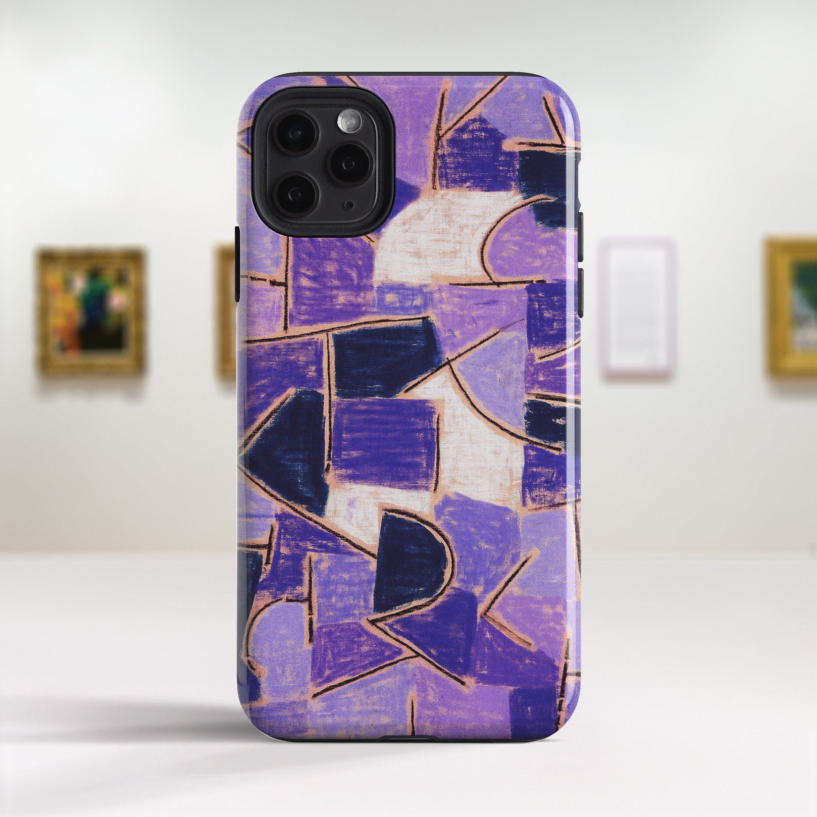 Paul Klee "Blue Night" Art iPhone 15 Pro case iPhone 13 mini case iPhone 14 Plus case Phone 13 Pro case iPhone 16 11 XR etc. PC-PKL-01