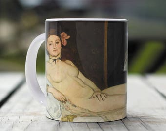 Edouard Manet, "Olympia". 11 oz Ceramic Coffee Mug.