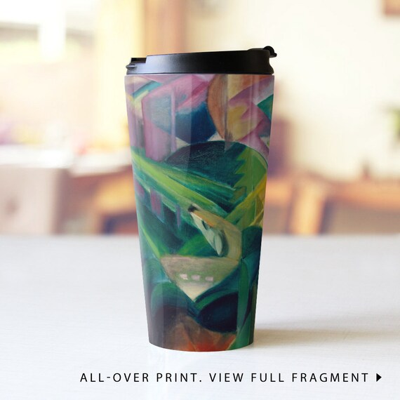 Travel Mug Franz Marc Deer In A Monastery Garden Etsy