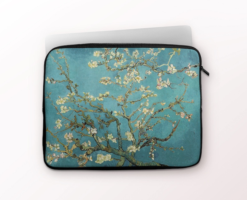 Van Gogh Blossoming Almond Tree MacBook Sleeve Air Pro 12 13 15 inch HP Asus Sony Dell Lenovo Laptop Case. LS-VVG-02 image 1