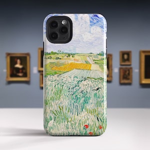 Vincent Van Gogh "Plain near Auvers" Fine Art iPhone XS Max case iPhone X iPhone 13 Pro 7 Plus iPhone 6 Plus Phone case. PC-VVG-09