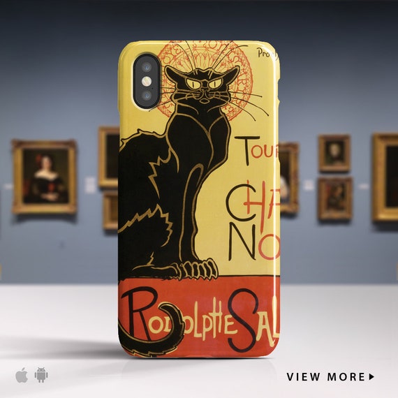 Theophile Steinlen Du Chat Noir Art Iphone Xs Max Case Iphone 8 Plus Case Iphone 7 Case Phone Cover Iphone X 8 7 6 Etc Pc Tst 01