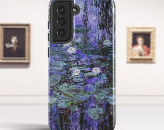 Claude Monet "Blue Water Lilies" Fine Art Protective Phone case for Samsung Galaxy Smartphones. PC-CMO-20