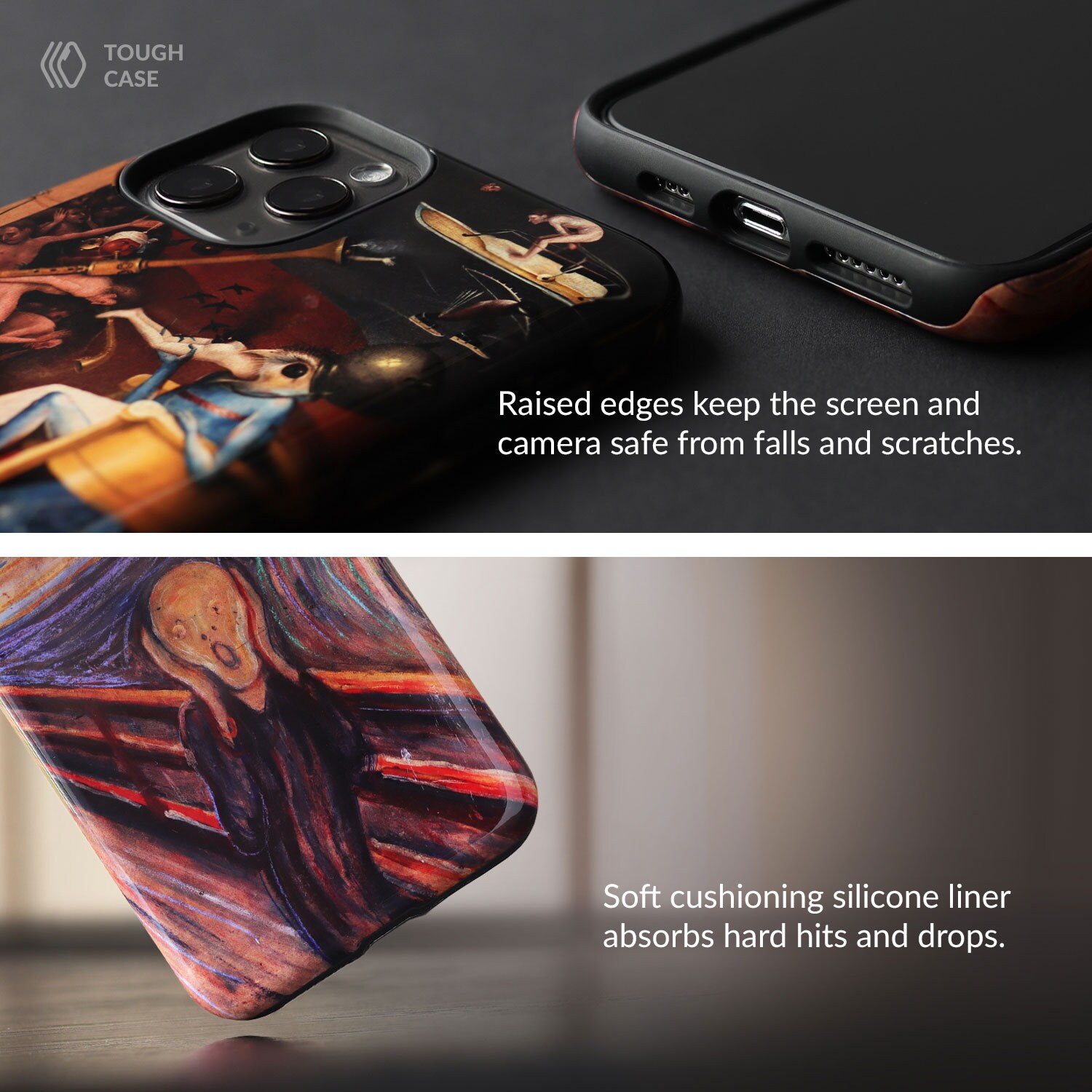クリムト アイフォンケース  1点 クリムト 生命の樹 iPhone ケース 13 マットBLACK – ARTiFY