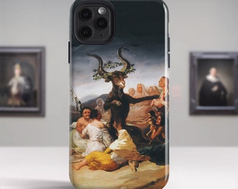 Francisco Goya &quot;Witches&#39; Sabbath&quot; iPhone 13 case iPhone 14 Pro Max case iPhone 16 case iPhone 15 case SE Protective case. PC-FGO-01