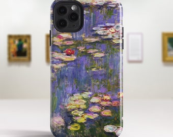 Monet "Water Lilies" iPhone 14 Pro Max case iPhone 15 Plus case iPhone 12 mini case iPhone Xr SE 13 Pro fine art phone case. PC-CMO-20