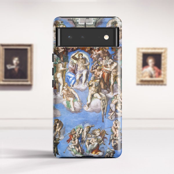 Michelangelo "The Last Judgement" Google Pixel 7 case Pixel 6 Pro case Pixel 4A 5G Pixel  Protective hard case for Google Samsung. PC-MIC-03