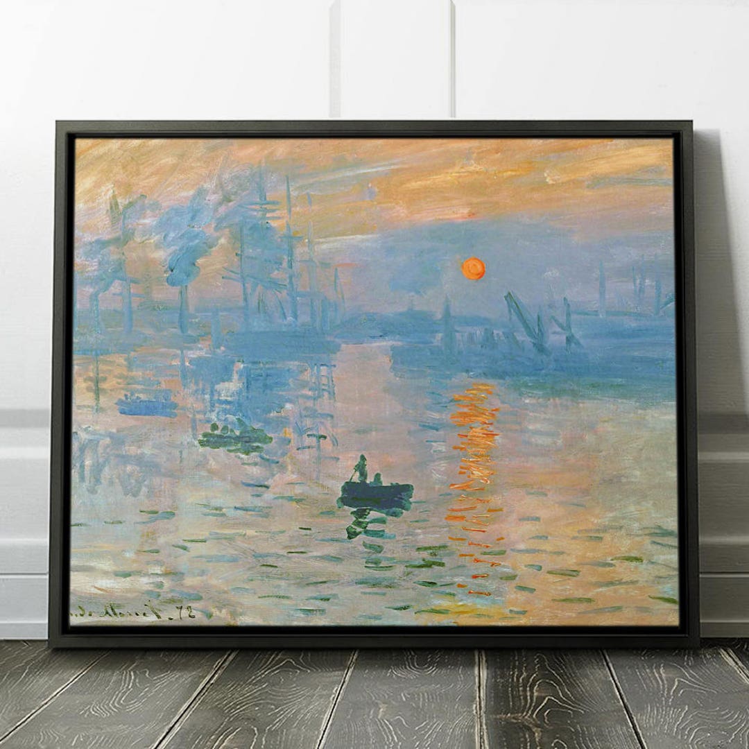 Claude impression Sunrise Framed Painting Reproduction Landscape