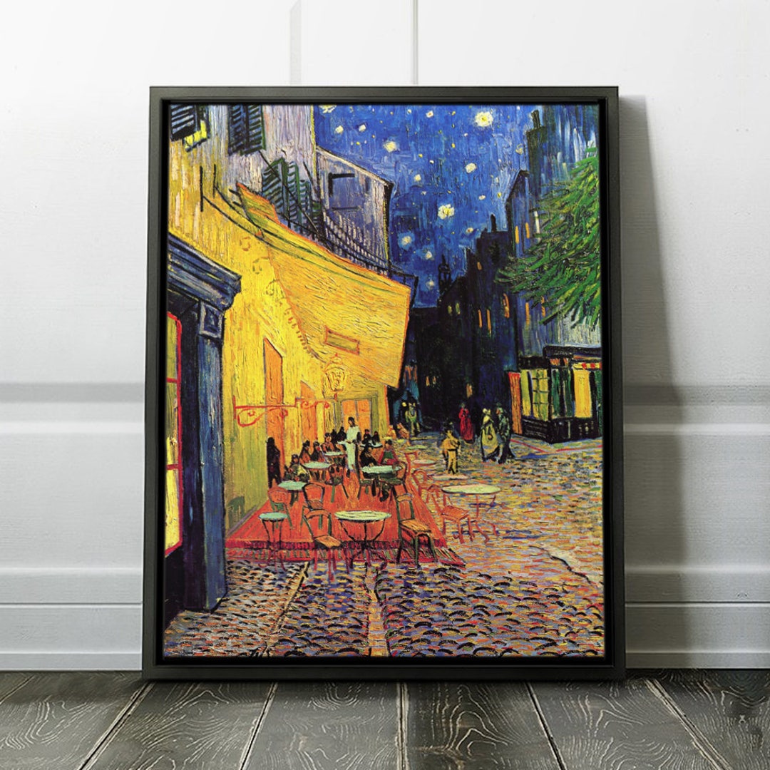 Vincent Van Gogh cafe Terrace At Night Framed Reproduction Van Gogh 