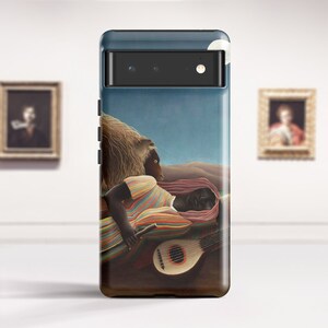 Henri Rousseau The Sleeping Gypsy Google Pixel 7 case Pixel 6 Pro case Pixel 4A 5G Protective hard case for Google LG Samsung. PC-HRO-03 image 1