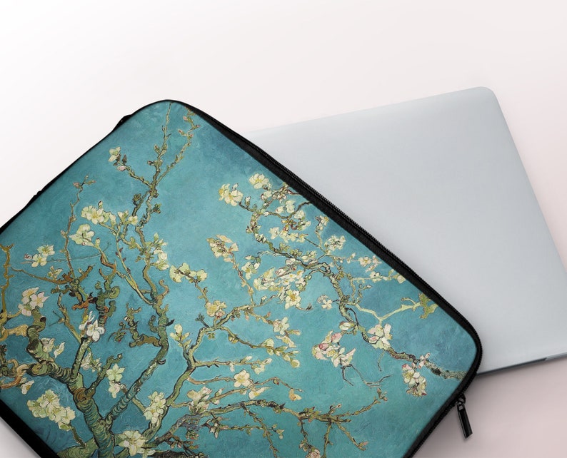Van Gogh Blossoming Almond Tree MacBook Sleeve Air Pro 12 13 15 inch HP Asus Sony Dell Lenovo Laptop Case. LS-VVG-02 image 2