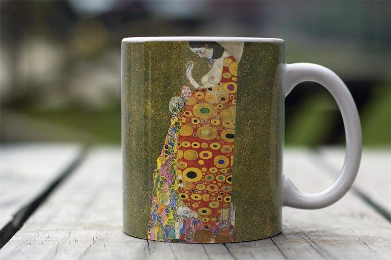 Gustav Klimt, Hope. 11 oz Ceramic Coffee Mug. image 1