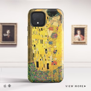 Gustav Klimt &quot;The Kiss&quot; Google Pixel 8 Pro Pixel 7 case Pixel 6 case Pixel 5 Pixel 4a 5G case Phone case for Samsung. PC-GKL-08