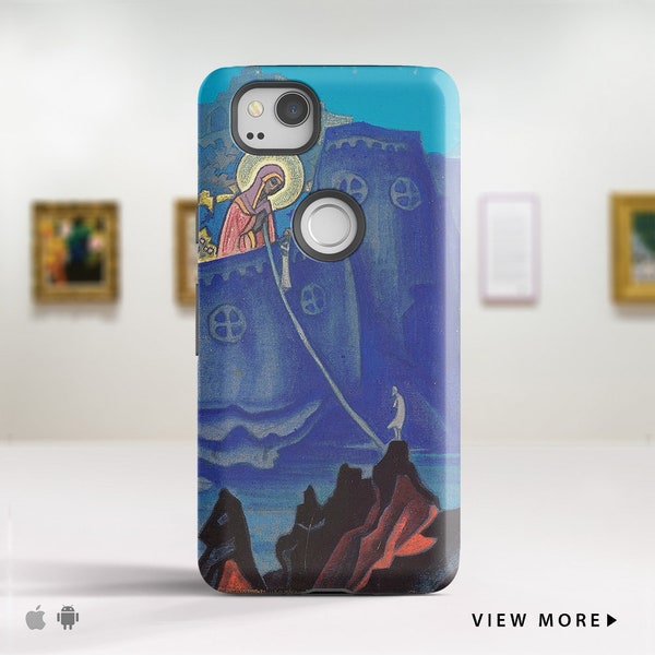 Nicholas Roerich "Madonna Laboris" Google Pixel 7 case Pixel 6 Pro case Pixel 4A 5G Pixel  Protective hard case for Samsung. PC-NRO-07