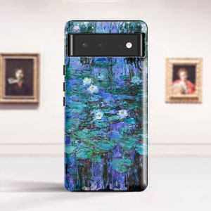 Claude Monet &quot;Blue Water Lilies&quot; Google Pixel 7 case Pixel 6 Pro case Pixel 4A 5G Pixel  Protective hard case for Google. PC-CMO-35