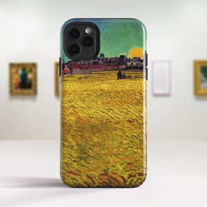 Van Gogh "Wheat Field at Sunset" iPhone 15 Pro case iPhone Xs Max case iPhone SE 2020 case Phone 13 Pro case iPhone Xr X 6 etc. PC-VVG-19