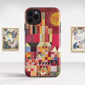 Paul Klee &quot;Castle and Sun&quot; iPhone 14 Pro Max case iPhone 16 Pro case iPhone 15 case iPhone SE 2020 Protective Hard cover. PC-PKL-06