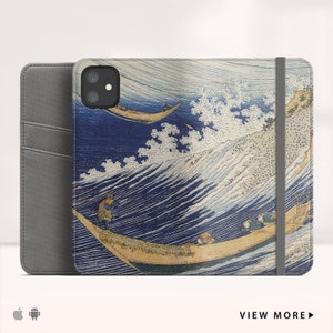 Fine Art Identity Protection RFID Wallet - Hokusai The Great Wave