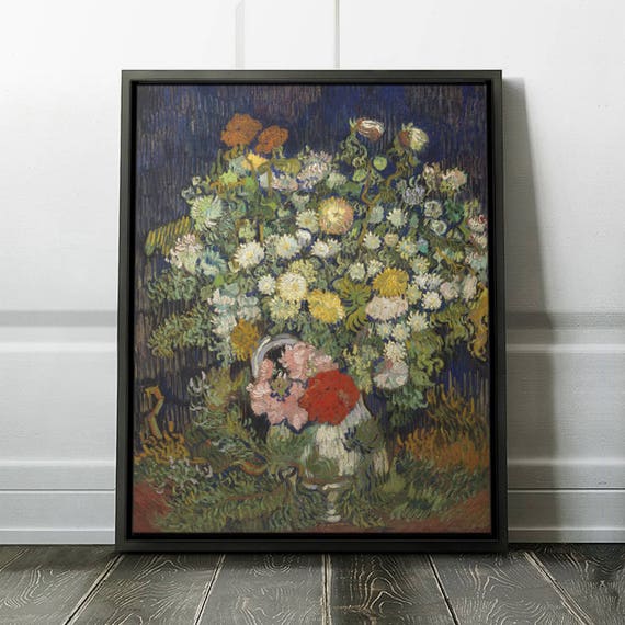 Vincent Van Gogh Bouquet Of Flowers In A Vase Etsy