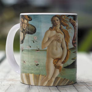 Sandro Botticelli, "The Birth of Venus". 11 oz Ceramic Coffee Mug.
