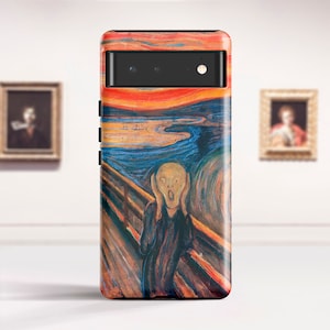 Edvard Munch &quot;The Scream&quot; Google Pixel 7 case Pixel 6 Pro case Pixel 4A 5G Pixel  Protective hard case for Google LG Samsung. PC-EMU-02