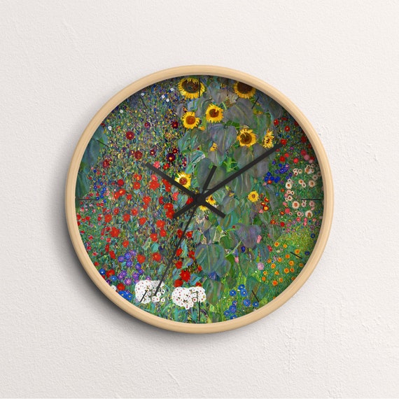 Vasily Kandinsky Several Circles Wall Clock Fine Art Clock Black Wooden Frame CL-VKA-02
