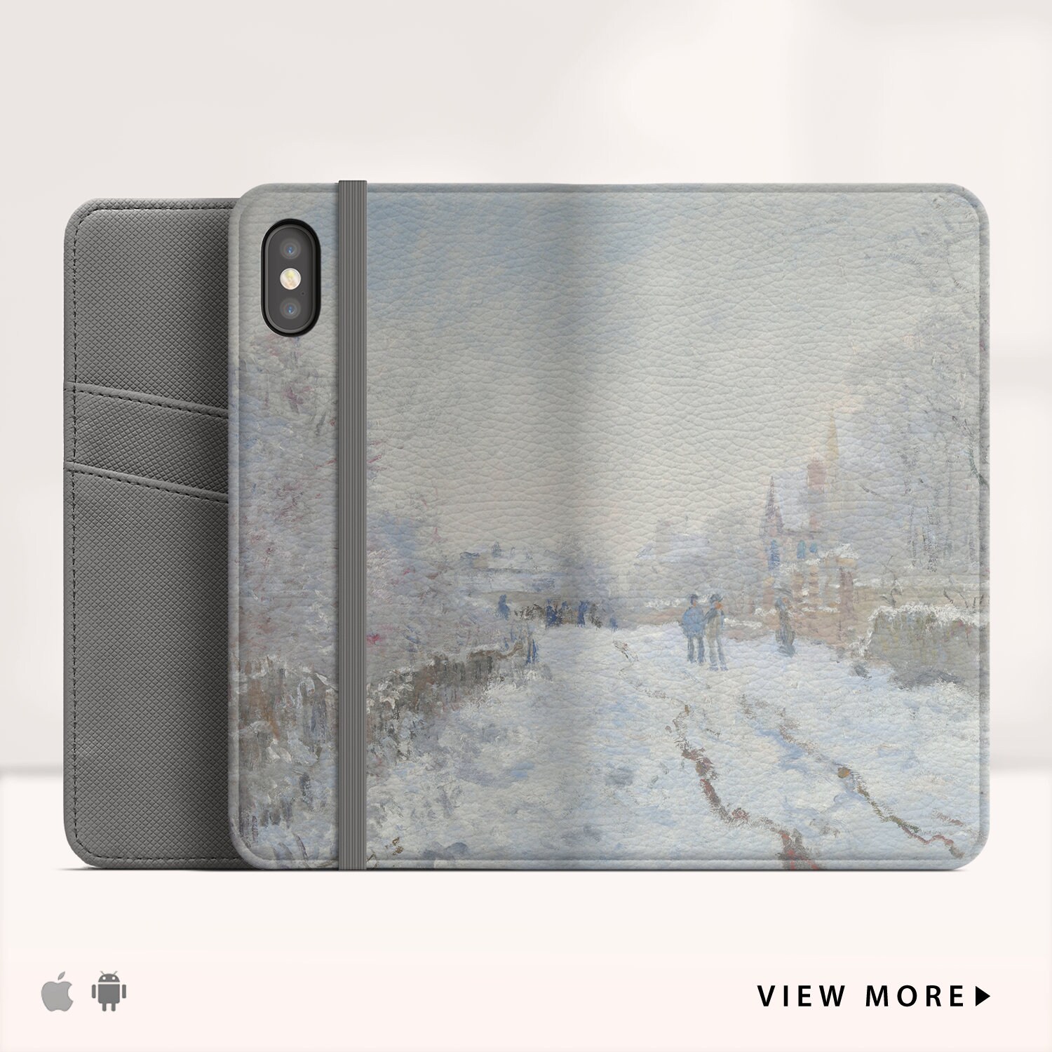 Claude Monet Snow Scene At Argenteuil Iphone X Etsy