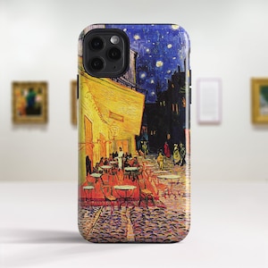 Vincent Van Gogh "Cafe Terrace at Night" iPhone 14 Pro Max case iPhone 15 Pro case iPhone 12 mini case iPhone Xr SE 13 Pro case. PC-VVG-03