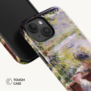 Pierre-Auguste Renoir By the Water Fine Art iPhone 14 Pro Max case iPhone 12 Pro case iPhone 15 case iPhone SE 2020 Hard cover. PC-PAR-03 image 4