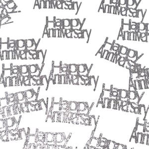 Happy Anniversary confetti, table scatter, 50 pieces