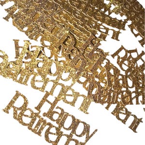 Happy Retirement confetti, table scatter, 50 pieces