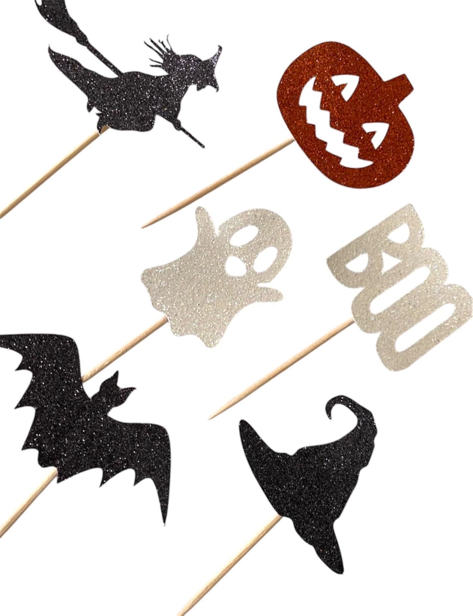 Halloween Cupcake toppers set of 6