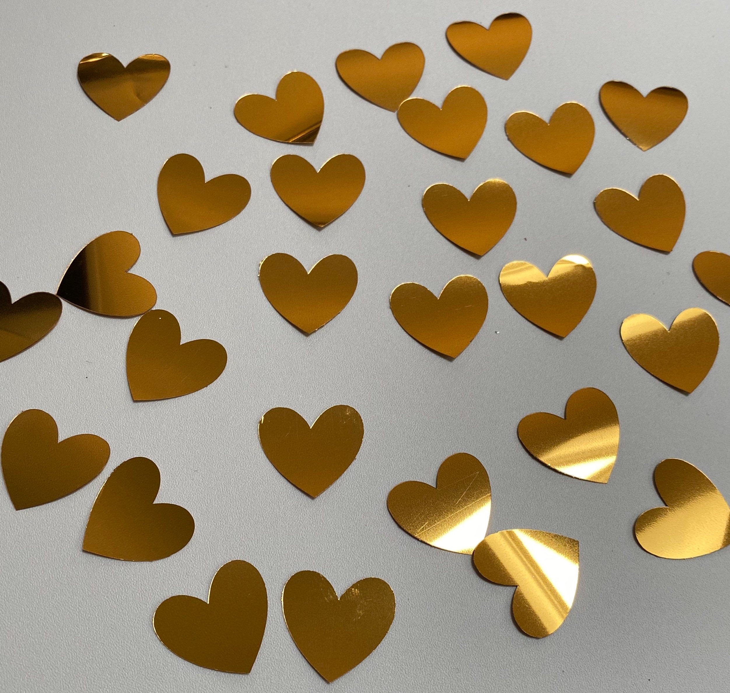 Gold & Cream Heart Mix Table Scatter Confetti MCC06 