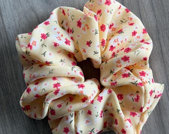 Floral Scrunchie | Handmade Oversized Hair Tie