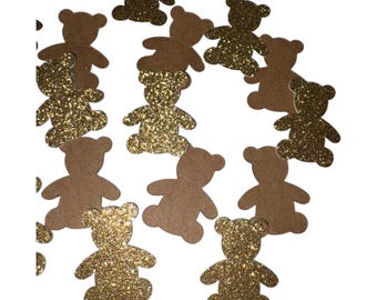 Teddy Bear Confetti, Birthday Party, Baby Shower, Table Scatter, 50 pieces