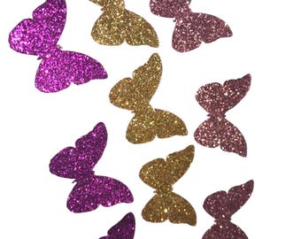 Butterfly Glitter Confetti, party decorations, birthday, baby shower, table scatter - 50 pieces