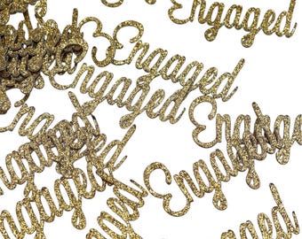 Engaged confetti, table scatter,  50 pieces