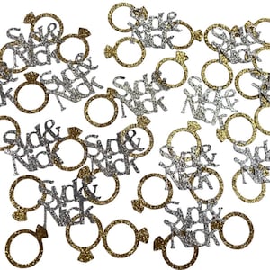 Personalized Confetti -Ring Confetti - 50 pieces