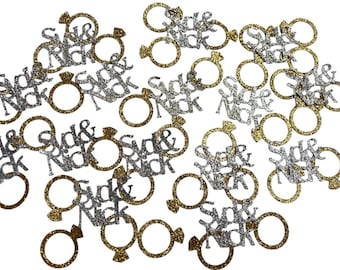 Personalized Confetti -Ring Confetti - 50 pieces