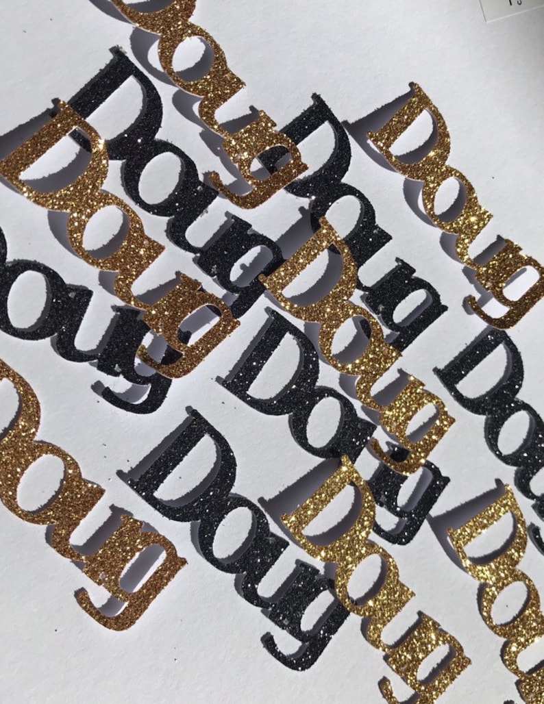 Personalized Name Custom Glitter Confettibirthday Confetti Etsy