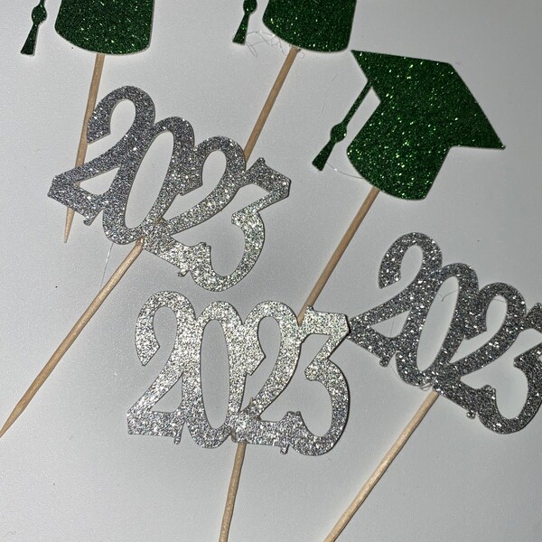 Graduation Cap Cupcake Toppers Etsy