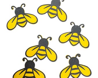 Bee Confetti, Birthday Party, Baby Shower, Table Scatter, 25 pieces
