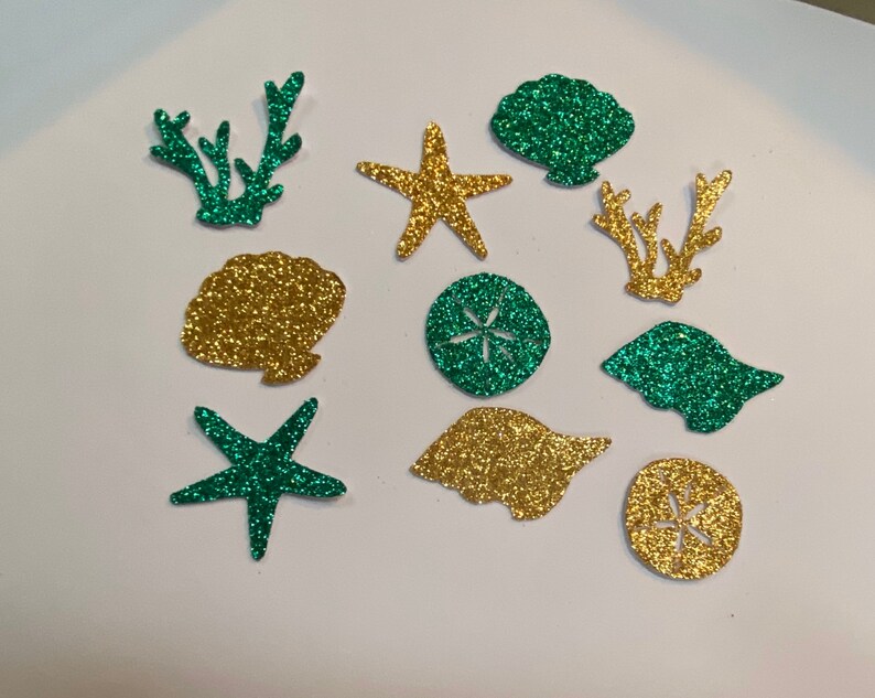 Beach Theme Confetti table scatter birthday party 50 pieces