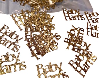 Personalized Glitter Baby Confetti: Baby Shower Table Scatter (50 Pieces)